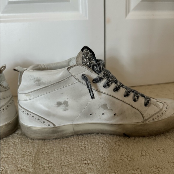 Golden Goose Midstar Wing Tip Glitter Sneakers - Sz 39/9 - Picture 9 of 12